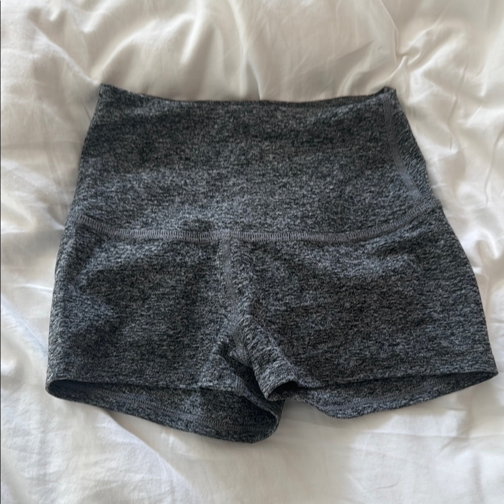 Beyond Yoga Charcoal Athletic Shorts